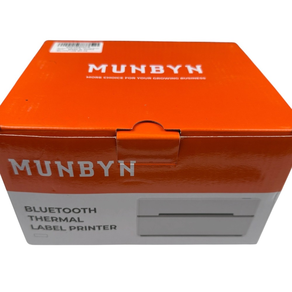 MUNBYN ITPP130B‎ Bluetooth Thermal Label Printer White 203dpi High Speed USB